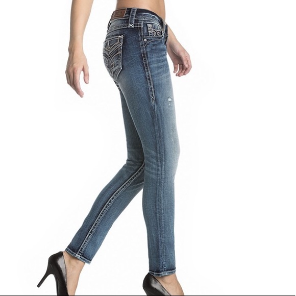 🆕 RARE Rock Revival SZ.25 Daray Stretchy SkinnyJeans NWT Pristine New Condition - Picture 1 of 15